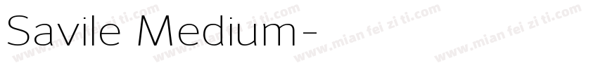 Savile Medium字体转换